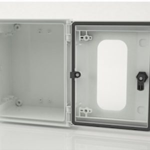 CASSA POLIESTERE 250X300X140mm PORTA TRASPARENTE