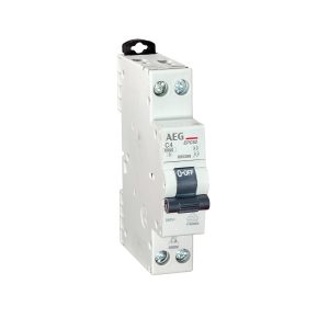 INTERRUTTORE AUTOMATICO AEG EPC60 2P C 6kA  4A 1M