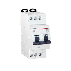 INTERRUTTORE AUTOMATICO AEG EPC60 3P C 6kA  2A 2M