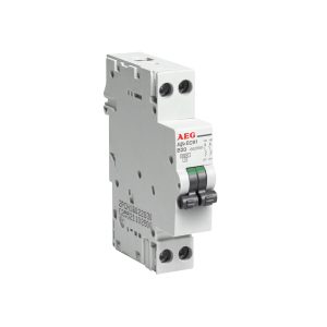 INTERRUTTORE AUTOMATICO AEG EC90 1P+1P B 6kA 6A 1M
