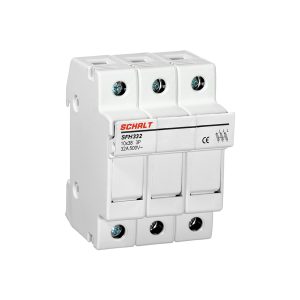FUSE HOLDER SCHALT 10,3x38  3 POLES 32A